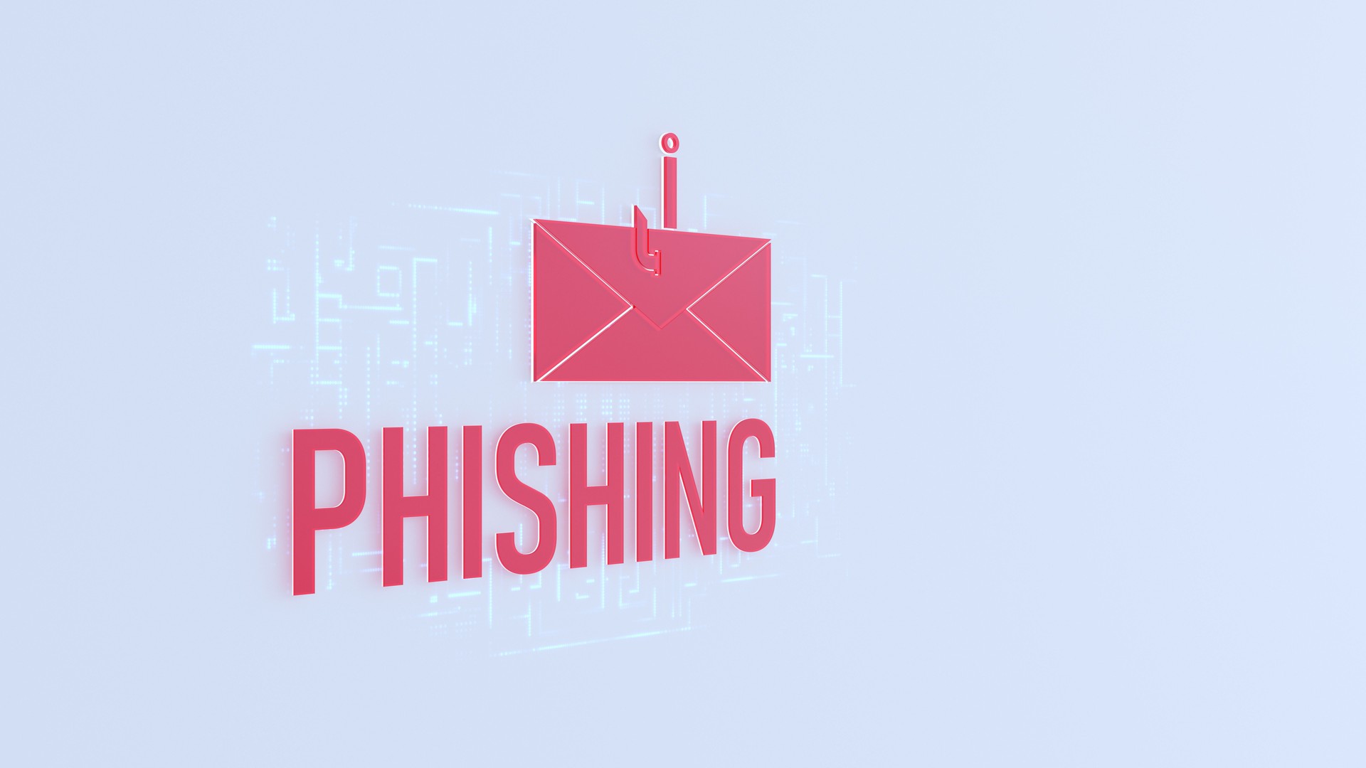 Phishing  - financial 3d concept. Digital payments.